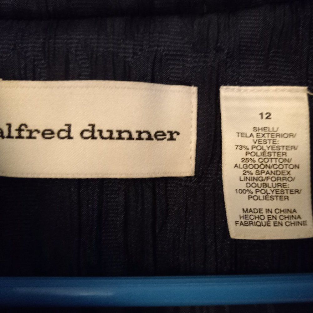 Alfred Dunner Navy Embroidered Jacket - Picture 2 of 7
